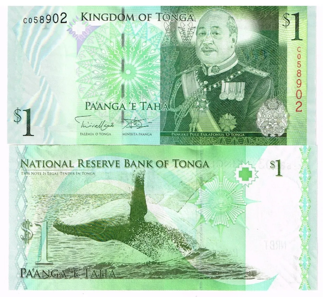Tonga 1 paanga 2008 P37b UNC