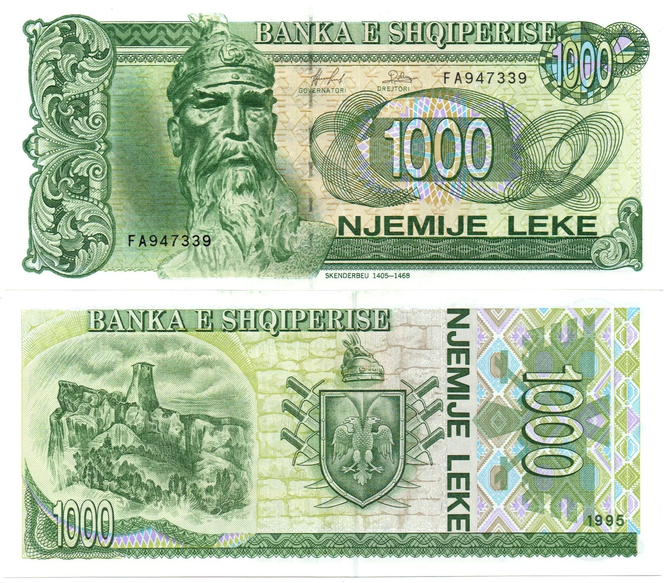 Albania 1000 leke 1995 P-61a UNC